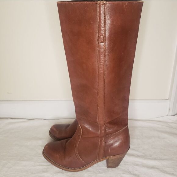 70s leather riding boots - Picture 1 of 12